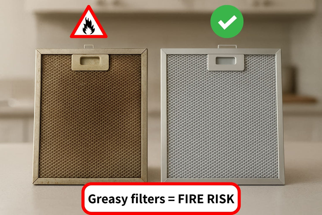 How to clean filters from range hood panels.