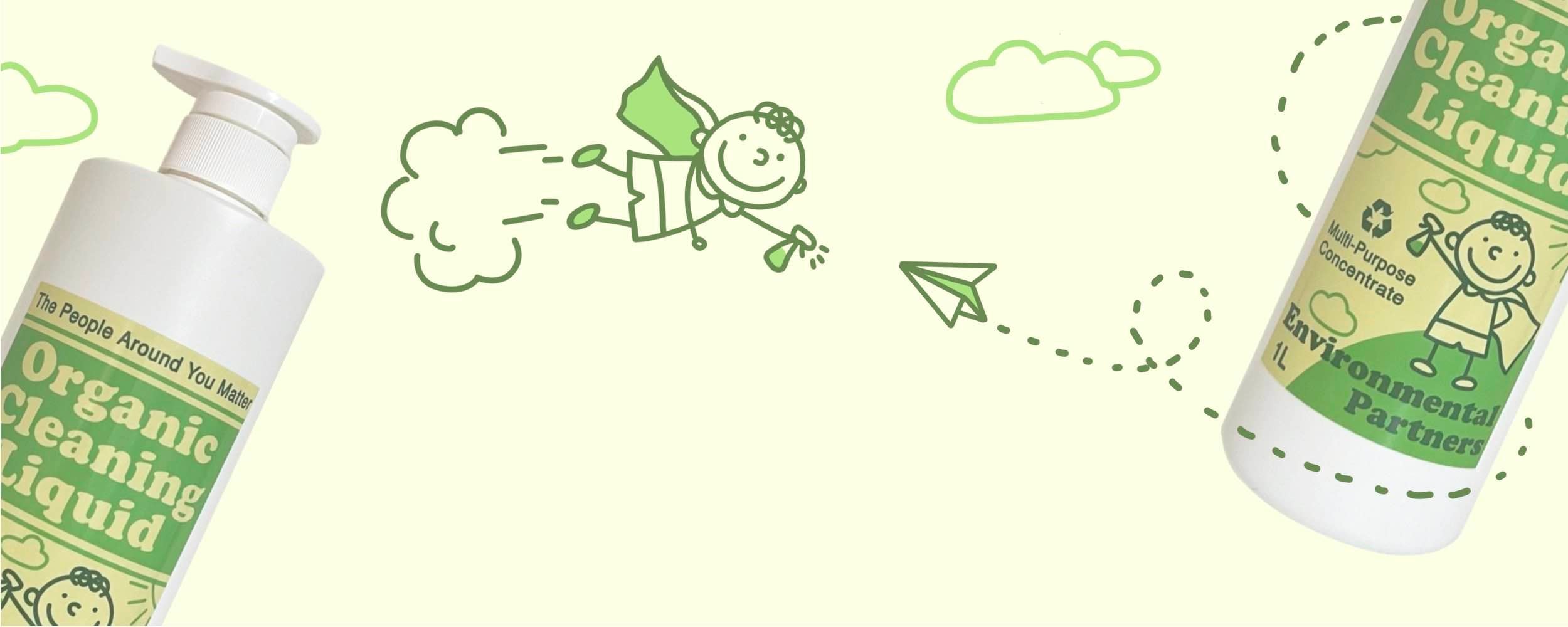 Eco friendly cleaning products that are suitable around children.